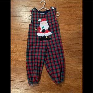 Kelly’s Kids Santa Plaid Longall